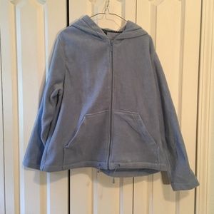 Light Blue Carolyn Taylor Fuzzy Hoodie